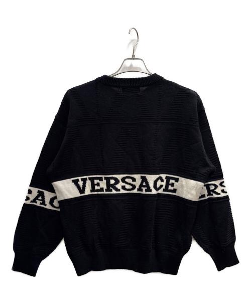 VERSACE（ヴェルサーチェ）VERSACE (ヴェルサーチェ) 厚手ニット ブラック サイズ:不明の古着・服飾アイテム