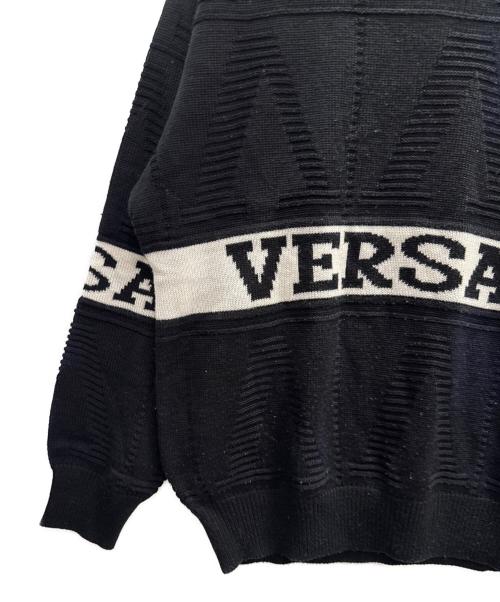 VERSACE（ヴェルサーチェ）VERSACE (ヴェルサーチェ) 厚手ニット ブラック サイズ:不明の古着・服飾アイテム