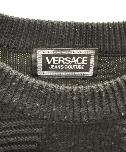 VERSACE（ヴェルサーチェ）VERSACE (ヴェルサーチェ) 厚手ニット ブラック サイズ:不明の古着・服飾アイテム