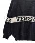 中古・古着 VERSACE (ヴェルサーチェ) 厚手ニット ブラック サイズ:不明：12000円