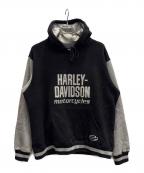 HARLEY-DAVIDSONハーレーダビッドソン）の古着「パーカー」｜ブラック×グレー