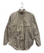 BANANA REPUBLICバナナリパブリック）の古着「90s 長袖シャツ」｜ベージュ×ブラック