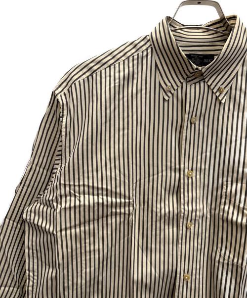 BANANA REPUBLIC（バナナリパブリック）BANANA REPUBLIC (バナナリパブリック) 90s 長袖シャツ ベージュ×ブラック サイズ:Мの古着・服飾アイテム