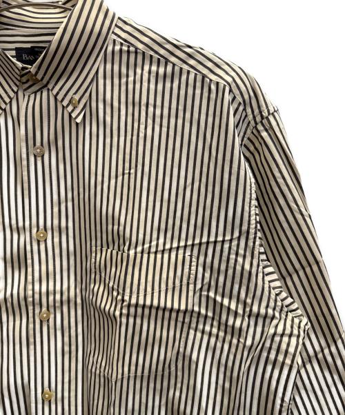 BANANA REPUBLIC（バナナリパブリック）BANANA REPUBLIC (バナナリパブリック) 90s 長袖シャツ ベージュ×ブラック サイズ:Мの古着・服飾アイテム
