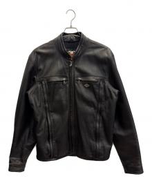 HARLEY-DAVIDSON（ハーレーダビッドソン）の古着「レザージャケット」｜ブラック