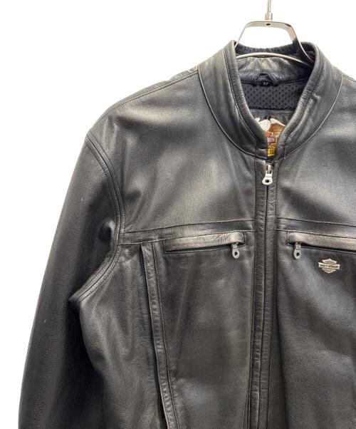 HARLEY-DAVIDSON（ハーレーダビッドソン）HARLEY-DAVIDSON (ハーレーダビッドソン) レザージャケット ブラック サイズ:Мの古着・服飾アイテム