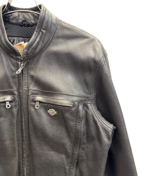 HARLEY-DAVIDSON（ハーレーダビッドソン）HARLEY-DAVIDSON (ハーレーダビッドソン) レザージャケット ブラック サイズ:Мの古着・服飾アイテム