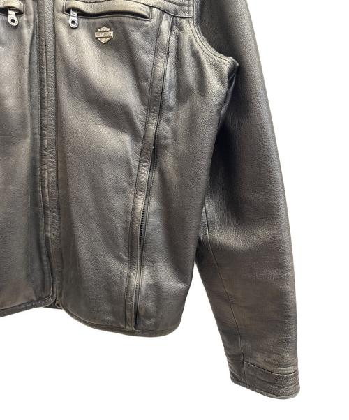HARLEY-DAVIDSON（ハーレーダビッドソン）HARLEY-DAVIDSON (ハーレーダビッドソン) レザージャケット ブラック サイズ:Мの古着・服飾アイテム