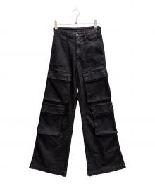DIESEL（ディーゼル）の古着「デニムカーゴパンツ　P-MIRTA-OUT」｜ブラック