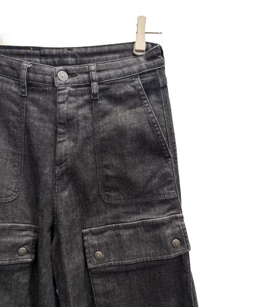 DIESEL（ディーゼル）DIESEL (ディーゼル) デニムカーゴパンツ　P-MIRTA-OUT ブラック サイズ:w23の古着・服飾アイテム