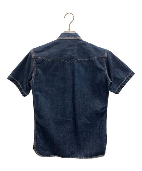 THE FLAT HEAD（ザ・フラットヘッド）THE FLAT HEAD (ザ・フラットヘッド) 半袖デニムシャツ インディゴ サイズ:38の古着・服飾アイテム