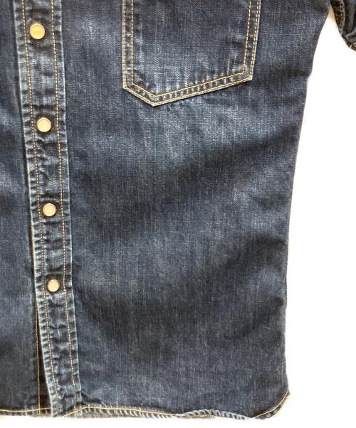 THE FLAT HEAD（ザ・フラットヘッド）THE FLAT HEAD (ザ・フラットヘッド) 半袖デニムシャツ インディゴ サイズ:38の古着・服飾アイテム