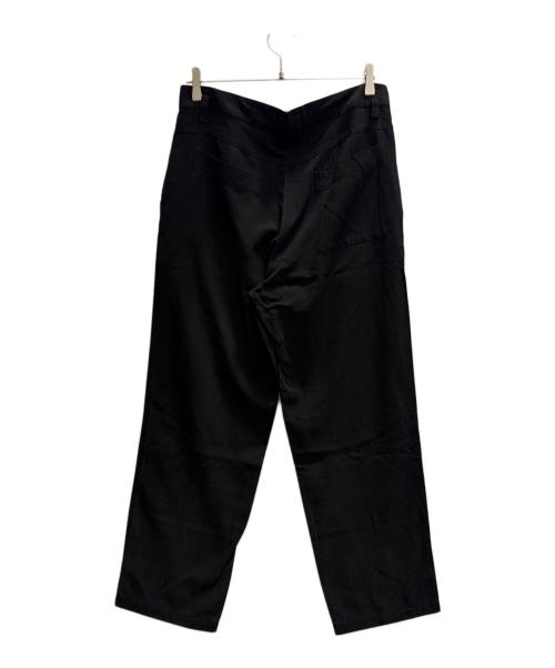 ISSEY MIYAKE PERMANENTE（イッセイミヤケ ペルマネンテ）ISSEY MIYAKE PERMANENTE (イッセイミヤケ ペルマネンテ) レーヨンシルクスラックス ブラック サイズ:Ｌの古着・服飾アイテム