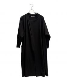 inn.（イン）の古着「inn ISSEY MIYAKE　チャイナボタンカーディガン」｜ブラック