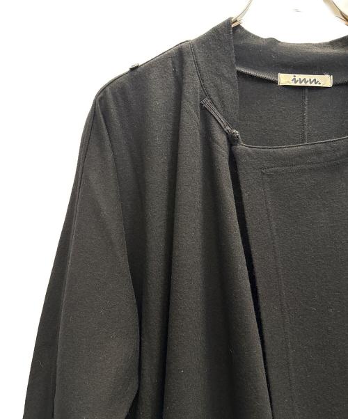 inn.（イン）inn. (イン) inn ISSEY MIYAKE　チャイナボタンカーディガン ブラック サイズ:Мの古着・服飾アイテム