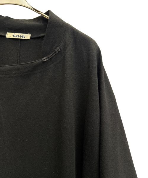 inn.（イン）inn. (イン) inn ISSEY MIYAKE　チャイナボタンカーディガン ブラック サイズ:Мの古着・服飾アイテム
