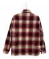 CalTop (キャルトップ) 長袖シャツ レッド×ホワイト サイズ:Ｓ：5000円