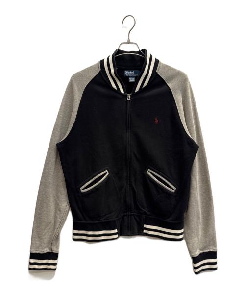 POLO RALPH LAUREN（ポロ・ラルフローレン）POLO RALPH LAUREN (ポロ・ラルフローレン) 90'sスウェットスタジャン ブラック×グレー サイズ:Ｌの古着・服飾アイテム