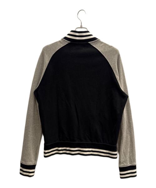 POLO RALPH LAUREN（ポロ・ラルフローレン）POLO RALPH LAUREN (ポロ・ラルフローレン) 90'sスウェットスタジャン ブラック×グレー サイズ:Ｌの古着・服飾アイテム