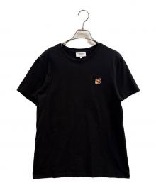 maison kitsune（メゾンキツネ）の古着「半袖カットソー」｜ブラック