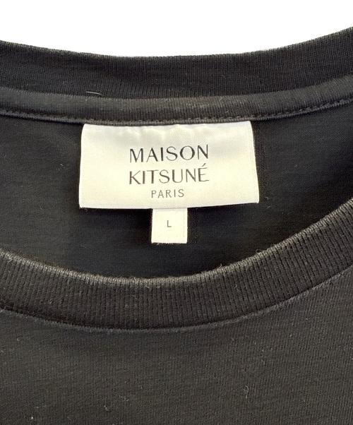 maison kitsune（メゾンキツネ）maison kitsune (メゾンキツネ) 半袖カットソー ブラック サイズ:Ｌの古着・服飾アイテム