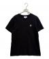 maison kitsune（メゾンキツネ）の古着「半袖カットソー」｜ブラック