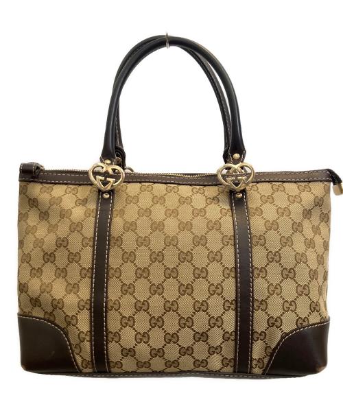 GUCCI（グッチ）GUCCI (グッチ) GGキャンバスラブリー ブラウンの古着・服飾アイテム