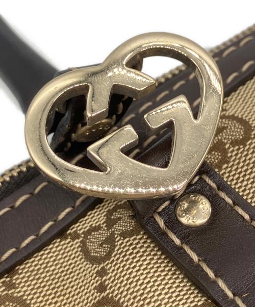 GUCCI（グッチ）GUCCI (グッチ) GGキャンバスラブリー ブラウンの古着・服飾アイテム