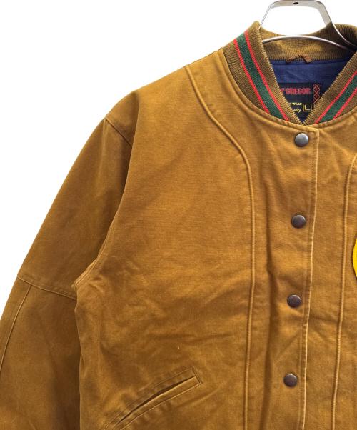 macgregor（マクレガー）macgregor (マクレガー) VARSITY JACKET ブラウン サイズ:Ｌの古着・服飾アイテム