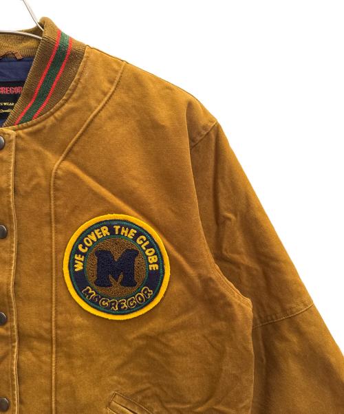 macgregor（マクレガー）macgregor (マクレガー) VARSITY JACKET ブラウン サイズ:Ｌの古着・服飾アイテム