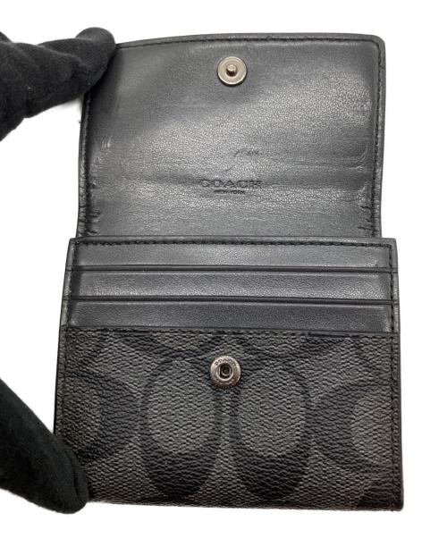 COACH（コーチ）COACH (コーチ) シグネチャーコインケース ブラックの古着・服飾アイテム