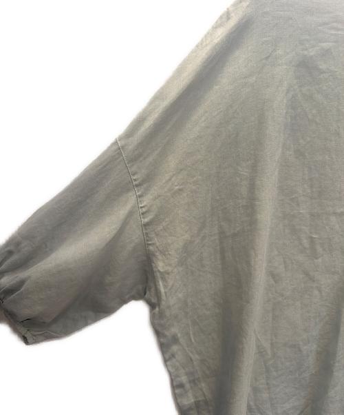 BEARDSLEY（ビアズリー）BEARDSLEY (ビアズリー) 半袖ブラウス グリーン サイズ:フリーの古着・服飾アイテム