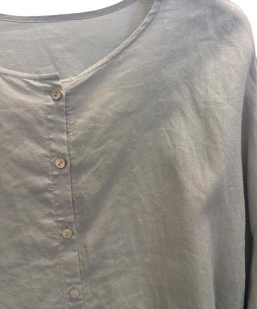 BEARDSLEY（ビアズリー）BEARDSLEY (ビアズリー) 半袖ブラウス グリーン サイズ:フリーの古着・服飾アイテム