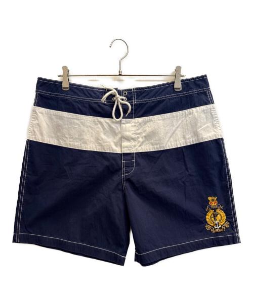 POLO RALPH LAUREN（ポロ・ラルフローレン）POLO RALPH LAUREN (ポロ・ラルフローレン) ワッペンスイムショーツ ネイビー サイズ:W36の古着・服飾アイテム