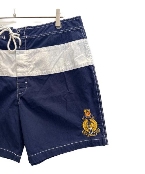 POLO RALPH LAUREN（ポロ・ラルフローレン）POLO RALPH LAUREN (ポロ・ラルフローレン) ワッペンスイムショーツ ネイビー サイズ:W36の古着・服飾アイテム