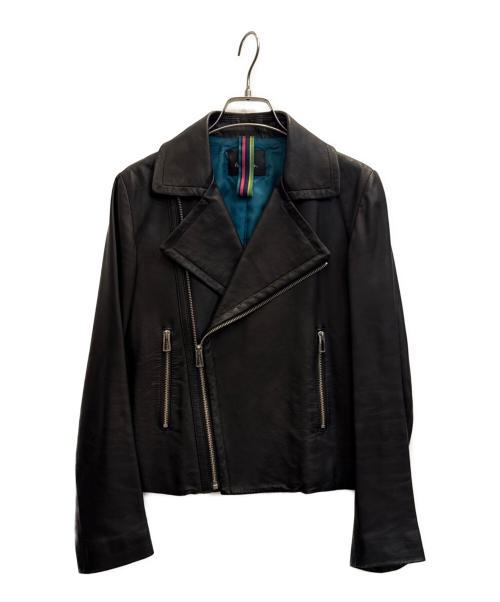 PAUL SMITH（ポールスミス）PAUL SMITH (ポールスミス) ライダースジャケット ブラック サイズ:38の古着・服飾アイテム