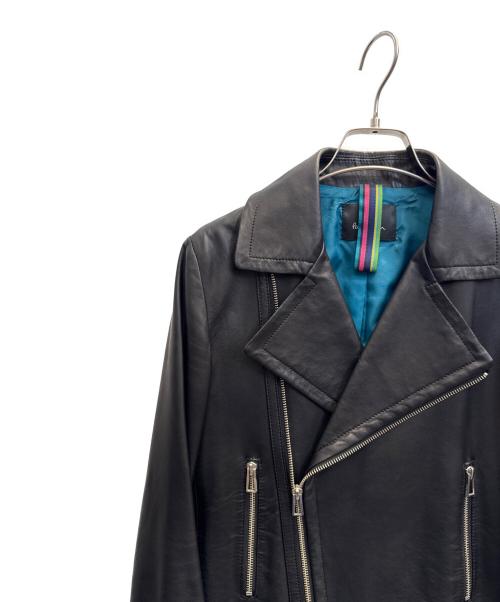 PAUL SMITH（ポールスミス）PAUL SMITH (ポールスミス) ライダースジャケット ブラック サイズ:38の古着・服飾アイテム