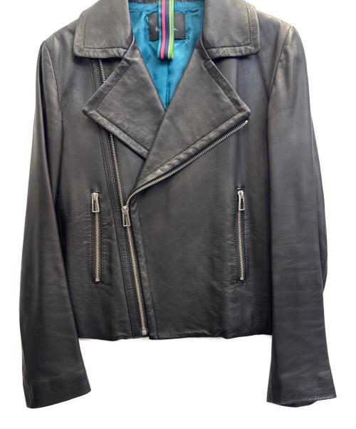 PAUL SMITH（ポールスミス）PAUL SMITH (ポールスミス) ライダースジャケット ブラック サイズ:38の古着・服飾アイテム