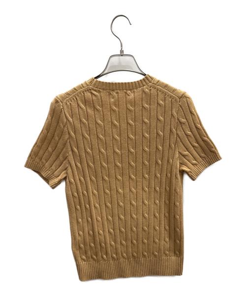 POLO RALPH LAUREN（ポロ・ラルフローレン）POLO RALPH LAUREN (ポロ・ラルフローレン) 薄手ニット カーキ サイズ:Мの古着・服飾アイテム