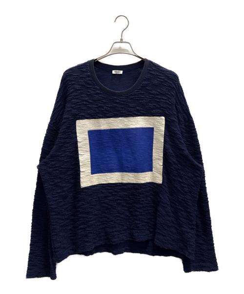 KENZO（ケンゾー）KENZO (ケンゾー) 薄手ニット ネイビー サイズ:Ｌの古着・服飾アイテム