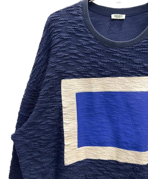 KENZO（ケンゾー）KENZO (ケンゾー) 薄手ニット ネイビー サイズ:Ｌの古着・服飾アイテム