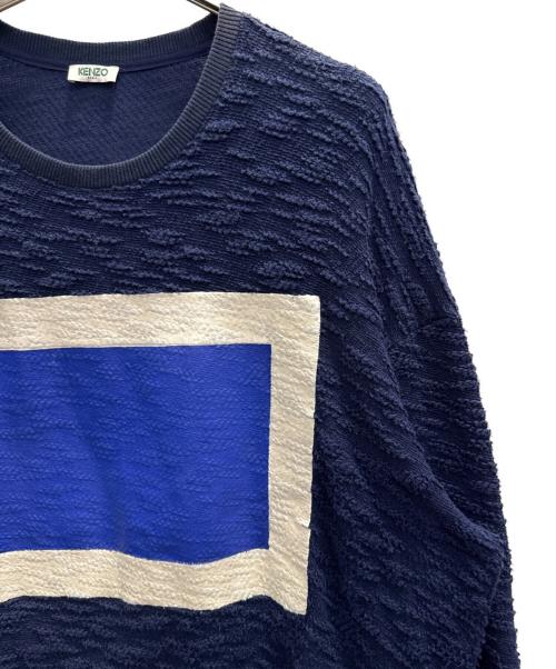KENZO（ケンゾー）KENZO (ケンゾー) 薄手ニット ネイビー サイズ:Ｌの古着・服飾アイテム
