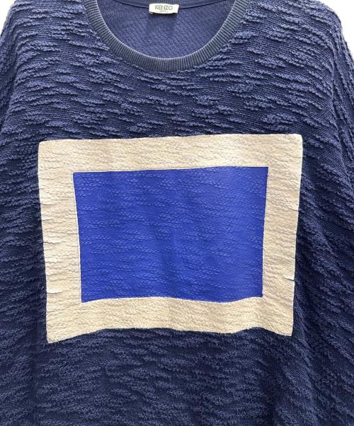 KENZO（ケンゾー）KENZO (ケンゾー) 薄手ニット ネイビー サイズ:Ｌの古着・服飾アイテム