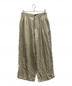 ANCELLMアンセルム）の古着「NEL CHECK EASY PANTS」｜ベージュ×ブルー