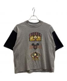 velva sheen（ベルバシーン）の古着「90's半袖カットソー」｜ブラック×ライトグレー