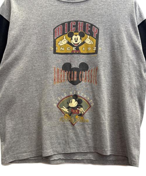 velva sheen（ベルバシーン）velva sheen (ベルバシーン) 90's半袖カットソー ブラック×ライトグレー サイズ:Ｌの古着・服飾アイテム
