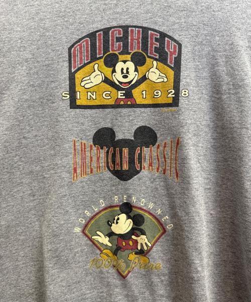 velva sheen（ベルバシーン）velva sheen (ベルバシーン) 90's半袖カットソー ブラック×ライトグレー サイズ:Ｌの古着・服飾アイテム