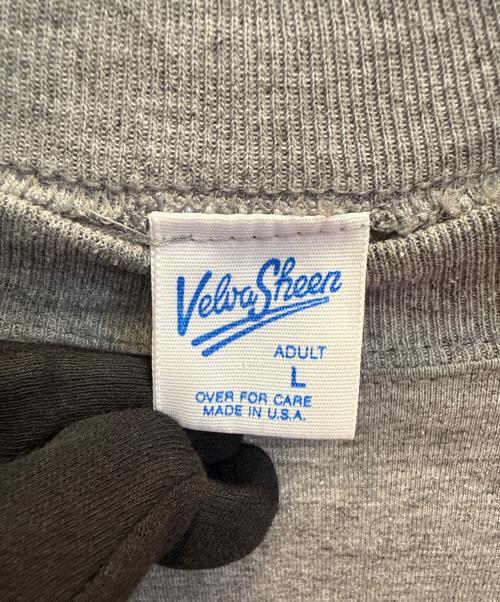 velva sheen（ベルバシーン）velva sheen (ベルバシーン) 90's半袖カットソー ブラック×ライトグレー サイズ:Ｌの古着・服飾アイテム