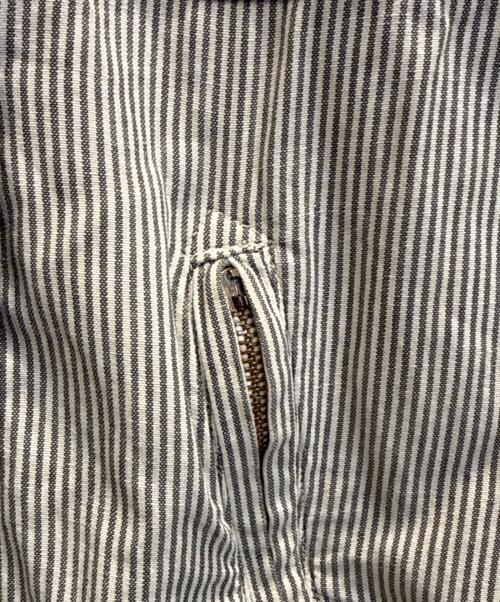 I.S. ISSEY MIYAKE SPORT（イッセイミヤケ ロードゥイッセイプールオム スポーツ）I.S. ISSEY MIYAKE SPORT (イッセイミヤケ ロードゥイッセイプールオム スポーツ) ヒッコリーストライプパーカー ブラック×ホワイト サイズ:SIZE 9の古着・服飾アイテム