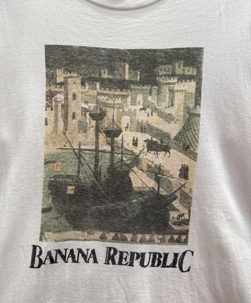 BANANA REPUBLIC（バナナリパブリック）BANANA REPUBLIC (バナナリパブリック) 半袖カットソー ホワイト サイズ:Ｓの古着・服飾アイテム